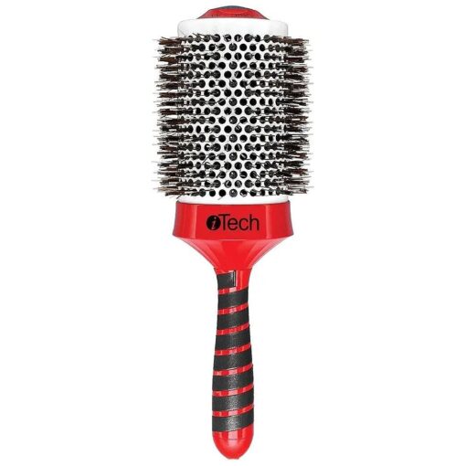 HairArt Itech Magnetic Tourmaline Boar and Nylon Bristle Hair Brush, 3 3/4 Inch