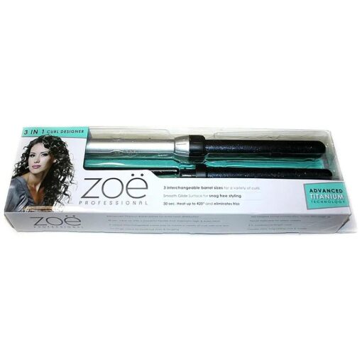 3-in-1 Hair Curler Advanced Titanium Technology Designer Curling Iron Wand