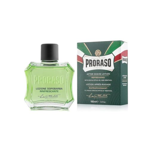 Proraso After Shave Lotion for Men, Refreshing and Toning with Menthol and Eucalyptus Oil, 3.4 Fl Oz ( Pack of 1 )