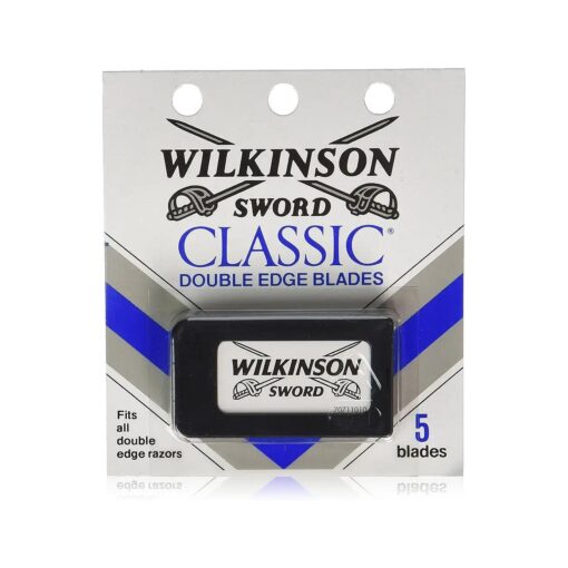 Wilkinson Sword Classic Stainless Steel Double Edge Razor Blades 5 Count ( Pack of 20 )