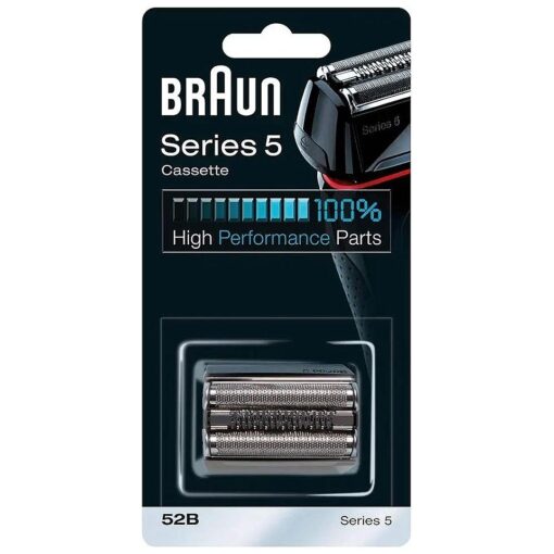 Braun 52B Replacement Cassette For Shaver Model 540s, black