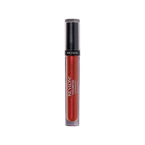 REVLON Liquid Lipstick, Face Makeup, ColorStay Ultimate, Longwear Rich Lip Colors, Satin Finish, 050 Top Tomato, 0.07 Oz