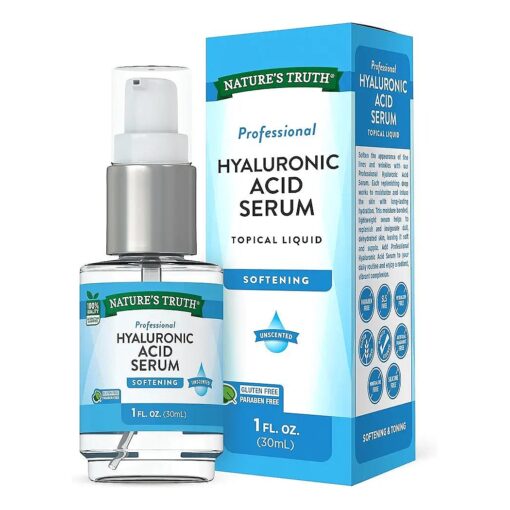 Hyaluronic Acid Serum | 1 fl oz | Topical Liquid | by Nature 's Truth