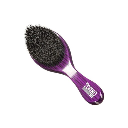 Torino Pro Wave Brush # 600 By Brush King - Medium Hard Curve 360 Waves Brush - Made with Reinforced Boar & Nylon Bristles - A True Texture Medium Hard ( 360 Waves Brushes )