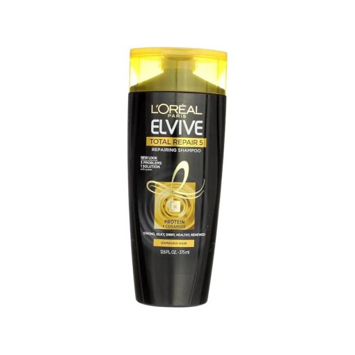 Loreal Shampoo Elvive Total Repair 5 Repairing 12.6 Ounce ( 375ml ) ( 3 Pack )