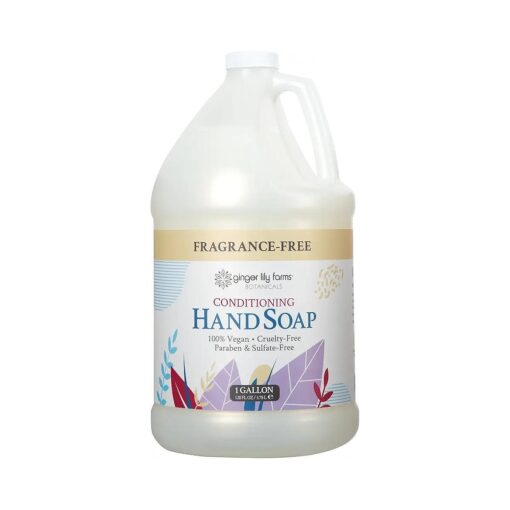 Ginger Lily Farms Botanicals All-Purpose Liquid Hand Soap Refill, Fragrance Free, 100 % Vegan & Cruelty-Free, 1 Gallon