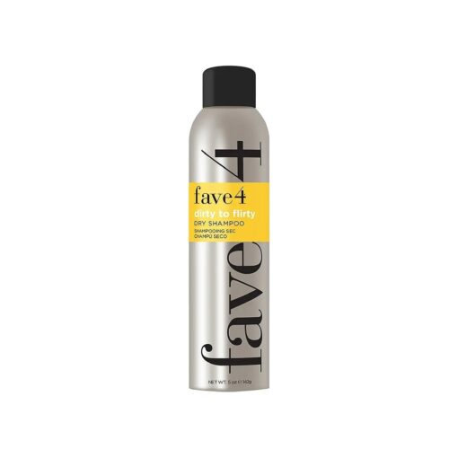 fave4 hair Dirty to Flirty Dry Shampoo, Translucent & Lightweight Rapid Oil Absorption, 5 oz