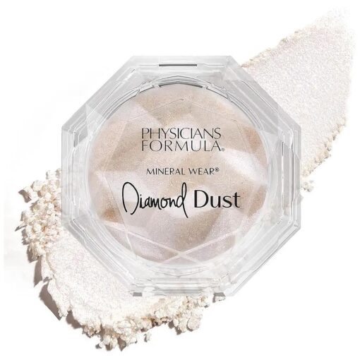 Physicians Formula Diamond Dust Mineral Powder Starlit Glow, Translucent Setting Powder Makeup, Finishing Powder For Face, Clean Beauty, Dermatologist Approved