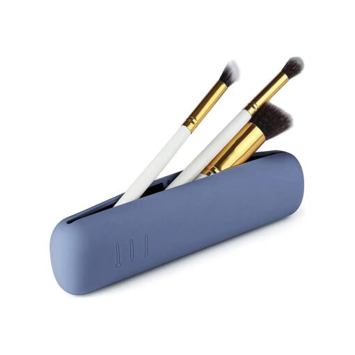 Travel Makeup Brush Case with Magnets lock, Portable Makeup Brush Cosmetic Holder, Soft and Comfortable Makeup Brush Organizer, Fashionable and Beautiful Cosmetic Brush Bag