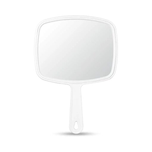 OMIRO Hand Mirror, Handheld Mirror with Handle, American White