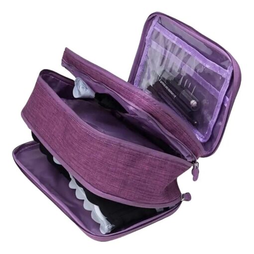 Travel Toiletry Bag for Women, Bra Organizer Underwear Storage Bag For Cosmetics, Toiletries, Hotel, Home, Bathroom, Airplane