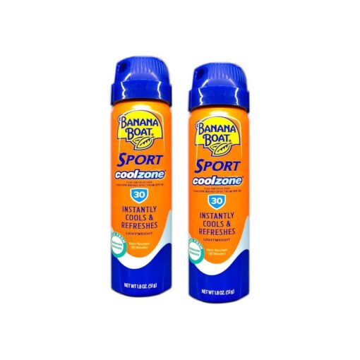 Sun Screen Sport Spray SPF 30 UltraMist Coolzone 1.8 oz ( Travel Size ), 2 units