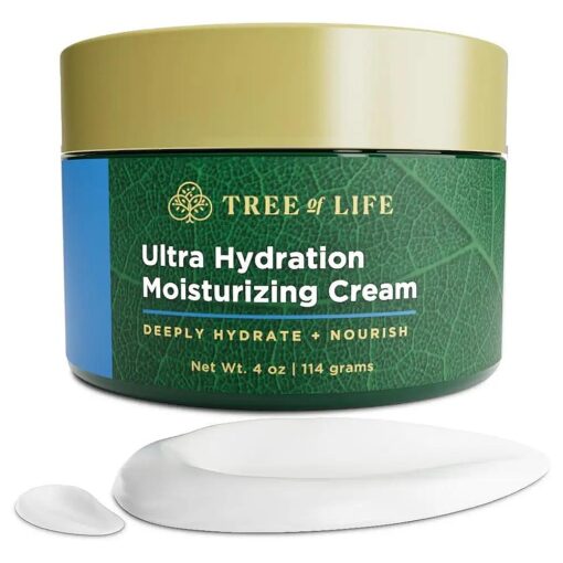 Tree of Life Hydrating and Moisturizing Face Cream with Botanical Hyaluronic Acid, 4 Fl Oz