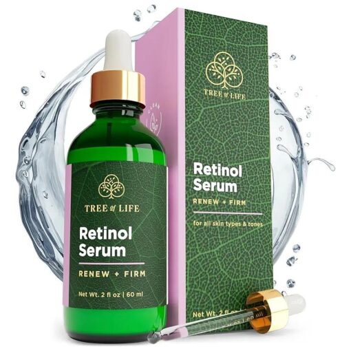 Tree of Life Facial Serum for Face, Brightening, Firming, Hydrating, Dry Skin, Dermatologist Tested - Retinol Serum