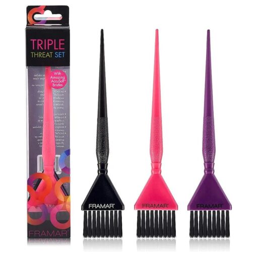 Framar Tri-Colored Brush Set