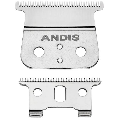 Andis 04850 GTX T-Outliner Stainless Steel Deep Tooth Replacement Blade for Trimmer, Carbon Steel Comfort Edge Blade - Zero Gapped - Polished ( Pack of 1 )