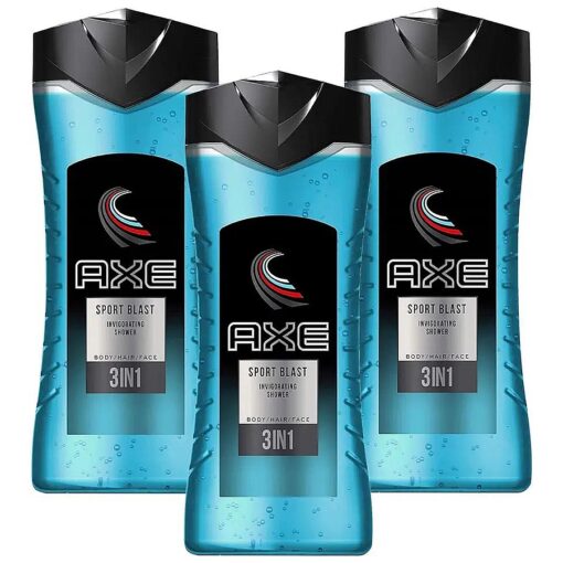 AXE, Body Wash Men, Sport Blast 3in1-13.5 fl Pack of 3