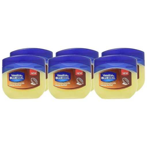 Vaseline Rich Conditioning Petroleum Jelly, Cocoa Butter, Travel Size 1.7 Oz/50 ML ( Pack of 6 )