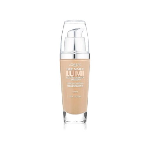 L'Oreal Paris True Match Lumi Healthy Luminous Makeup, N4 Buff Beige, 1 fl ; oz .