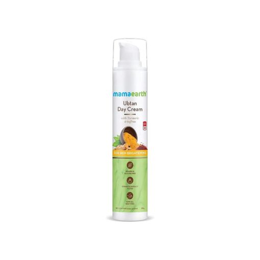 MAMAEARTH Ubtan Day Cream with SPF 30, with Turmeric & Saffron - 50 g