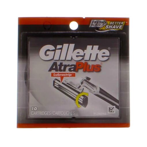 Gillette AtraPlus Cartridges with Lubrastrip, 10-Count Packages ( Pack of 2 )