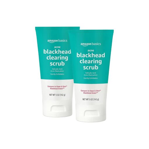 Basics Salicylic Acid Blackhead Clearing Scrub, Unscented, 5 Ounces, Pack of 2