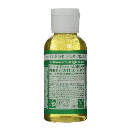 Dr. Bronner 's Organic Pure Castile Liquid Soap Almond -- 2 fl oz