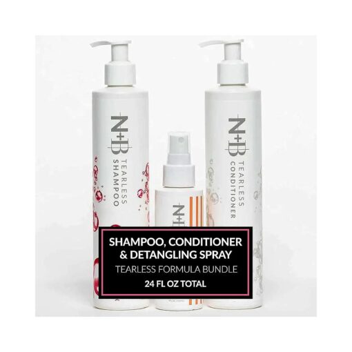 N+B Tearless Collection | Gentle Tear Free Formula | Safe for ALL Ages | Certified Organic Ingredients | USA Made ( Shampoo/Conditioner/Detangler )