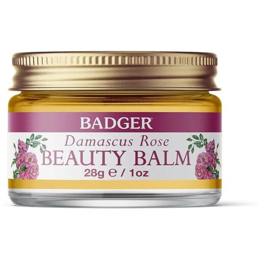 Badger Damascus Rose Beauty Balm - Certified Organic 28 g/1oz