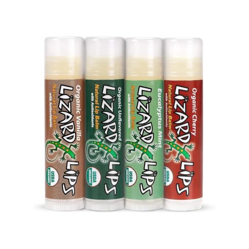 Lizard Lips USDA Certified Organic - 4 Flavor Variety Pack