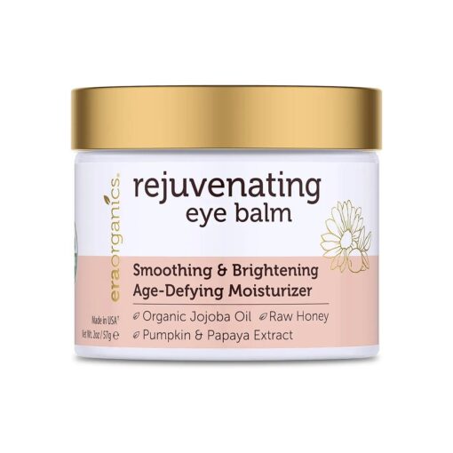 USDA Organic Eye Moisturizer Cream - Rejuvenating and Nourishing Age Defying Under Eye Balm - Natural Eye Cream for Sensitive Skin With Jojoba Oil, Argan Oil for Puffiness, Fine Lines and More