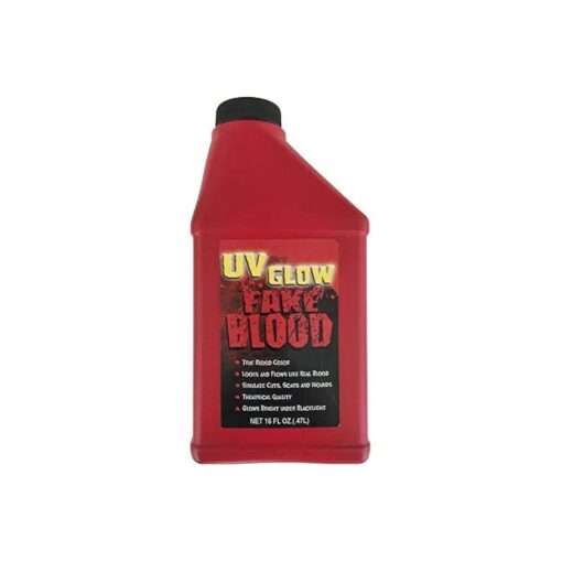 UV Glow Fake Blood 16 Oz - Glows Under Blacklight