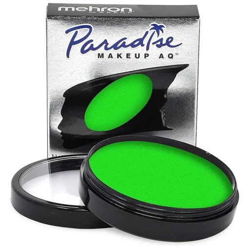 Mehron Makeup Paradise Makeup AQ Face & Body Paint ( 1.4 oz ) ( Martian - Neon Green/Green UV )