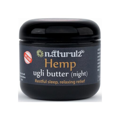 Naturulz Ugli Butter Night Hemp Cream 4 OUNCE- NIGHT TIME HEMP CREAM, SUPPORTING RESTFUL LEGS, HEALTHY SLEEP With Lavender, Chamomile, Passionflower and Oregon Grown HEMP Extract