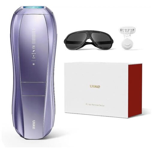 Ulike Laser Hair Removal, Air 10 IPL Hair Removal for Women and Men, 65degF Ice-Cooling Contact, Dual Lights, Skin Sensor & SHR Mode * for Nearly Painless, Effective & Long-Lasting Hair Removal from Home