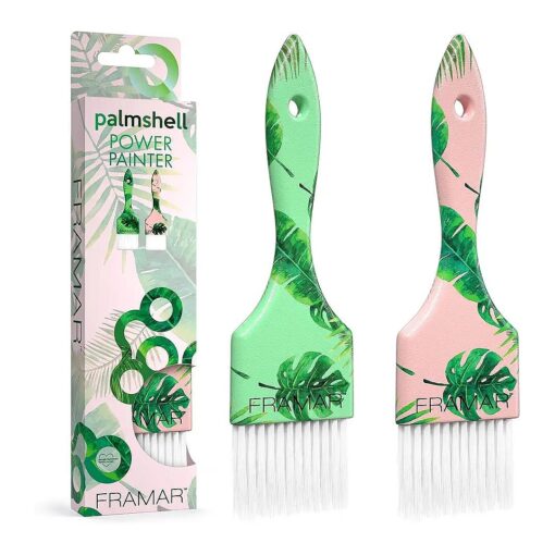 Framar Power Painter Hair Dye Brush - Palmshell Hair Coloring Brush, Hair Dying Brush to Apply Hair Color, Blending Hair Color Brush Set, Balayage Tools, Dye Application Brush, Tint Brush - 2 Pk