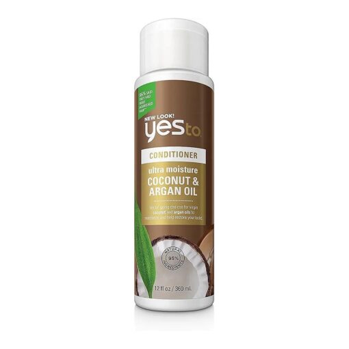 Yes To Naturals Coconut & Argan Oil Ultra Moisture Conditioner for Dry & Damaged Hair, 12 Fluid Ounce