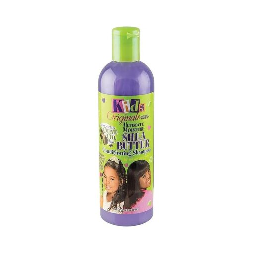 Kids Originals by Africa 's Best Ultimate Moisture Shea Butter Shampoo, Healthy Boost of Moisturizers That Soften, Condition and Detangle Hair, Removes Build up, 12oz