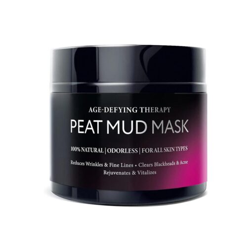 Natural Anti Wrinkle Face Mask - 100 % Healing Peat Mud Therapy, Hydrating and Deep Cleansing Facial Moisturizer, Collagen Boosting Skin Care Solution For Men & Women, 5 oz