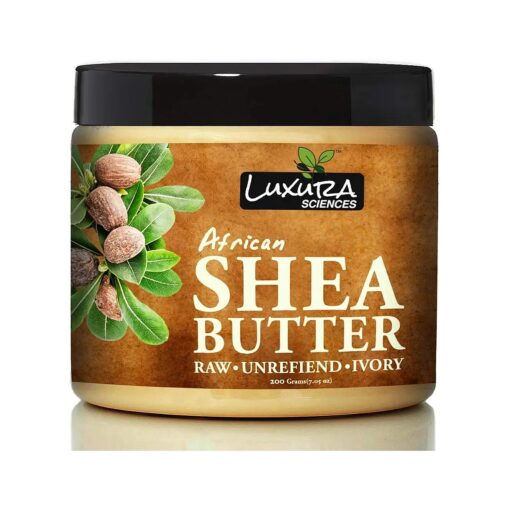 African Shea Butter | Ultimate Hydration for Skin & Hair | Anti-Aging Moisturizer, Nourishing Lip Balm & Deep Hair Conditioner | Raw & Unrefined | 7.05 Oz ( 200g )