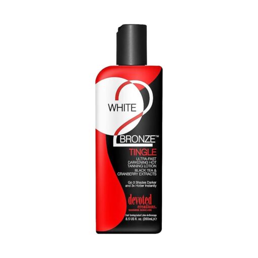 White 2 Bronze, Tingle, Ultra Fast, Darkening Lotion 8.5 oz .