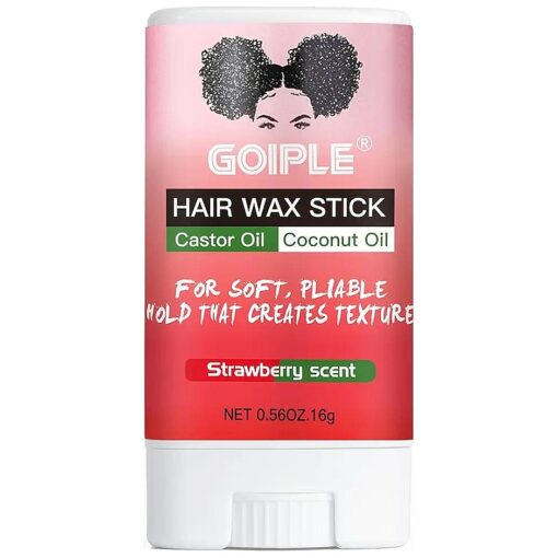 Hair Wax Stick Hair Pomade Hair Silk Stick for Black Hair, Long-Lasting Styling Wax Stick, Hair Wax Stick Smoothing & Slick Stick for Hair Wigs, Styling Wax for Fly Away & Edge Frizz Hair ( 0.56oz )