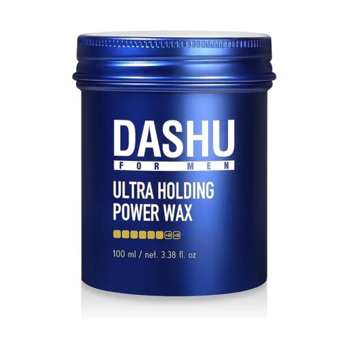 DASHU Ultra Holding Power Men Hair Wax Strong Hold | Long Lasting & Easy to Wash Edge Control Hair Styling Wax w/Collagen & Argan Oil 3.38 fl oz