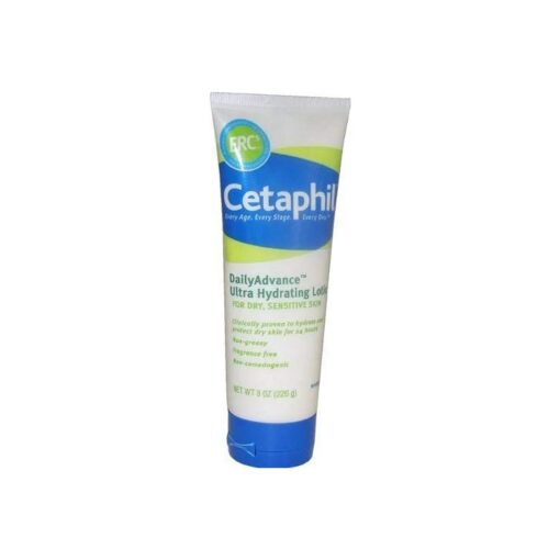 Cetaphil DailyAdvance Ultra Hydrating Lotion for Dry/Sensitive Skin 8 oz with shea butter ( packaging may vary )