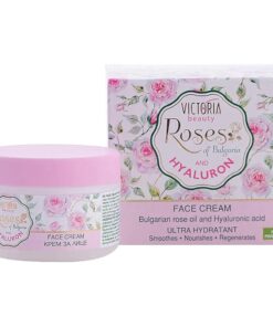 Ultra Hydrating Rose Oil Face Cream - Anti-Wrinkle Moisterizer With Hyaluronic Acid + Bulgarian Rose for Dry Sensitive Skin