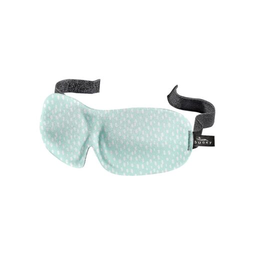 Bucky 40 Blinks No Pressure Printed Eye Mask for Travel & Sleep, Teal Dots, One Size