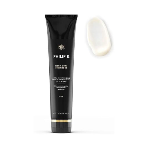 PHILIP B Mega Curl Enhancer 6 oz, ( 178 ml ) | Ultra-Moisturizing Leave-in Conditioner, Repairs Dry Strands, Tames Frizz