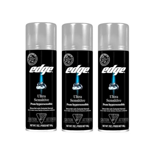 Edge Shave Gel, Fragrance Free, Ultra Sensitive 7 oz ( Pack of 3 )