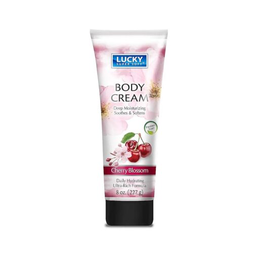 Lucky Super Soft Body Cream, Cherry Blossom, 8 Ounce