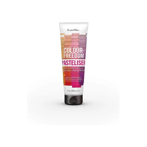 Colour-Freedom Pink Pizazz Ultra Vibrant Semi-Permanent Pink Color Mask, With Shine Booster Complex, By Knight & Wilson ( Pasteliser )